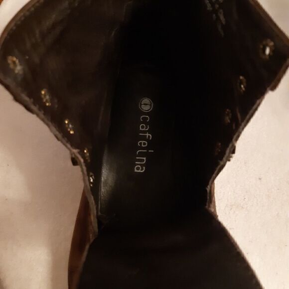 Cafeína Portugese Brown Lace Up Boots - Picture 4 of 13